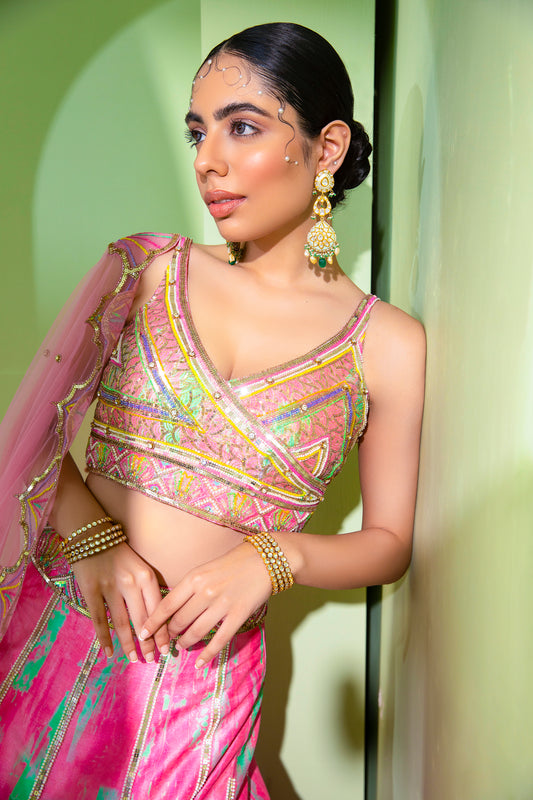 The Neon Pink Lehenga