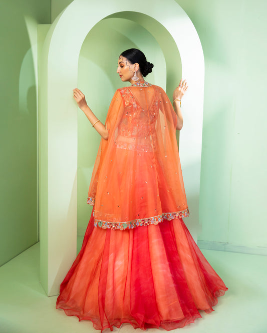 The Coral Cape Set