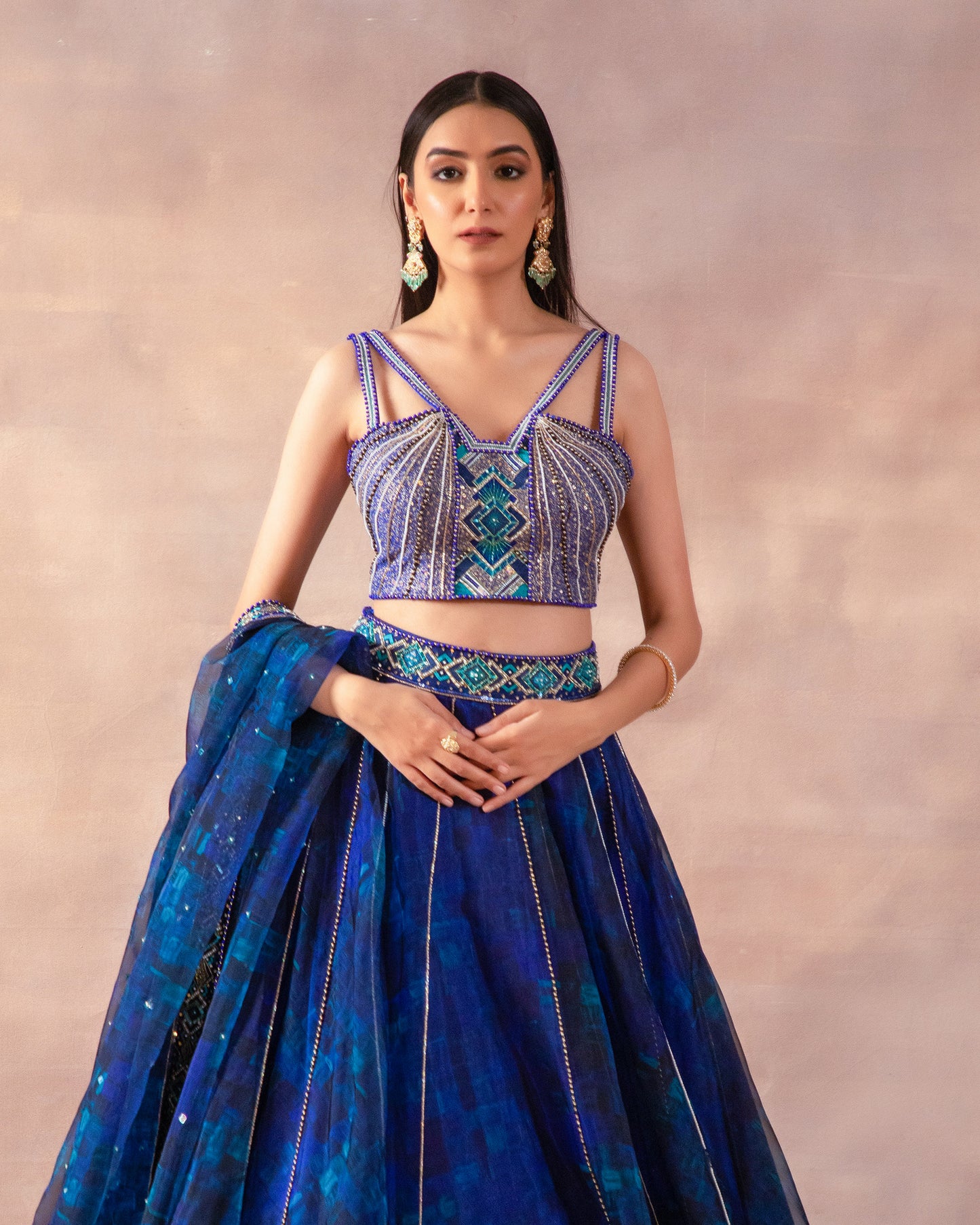 The Midnight Blue Lehenga