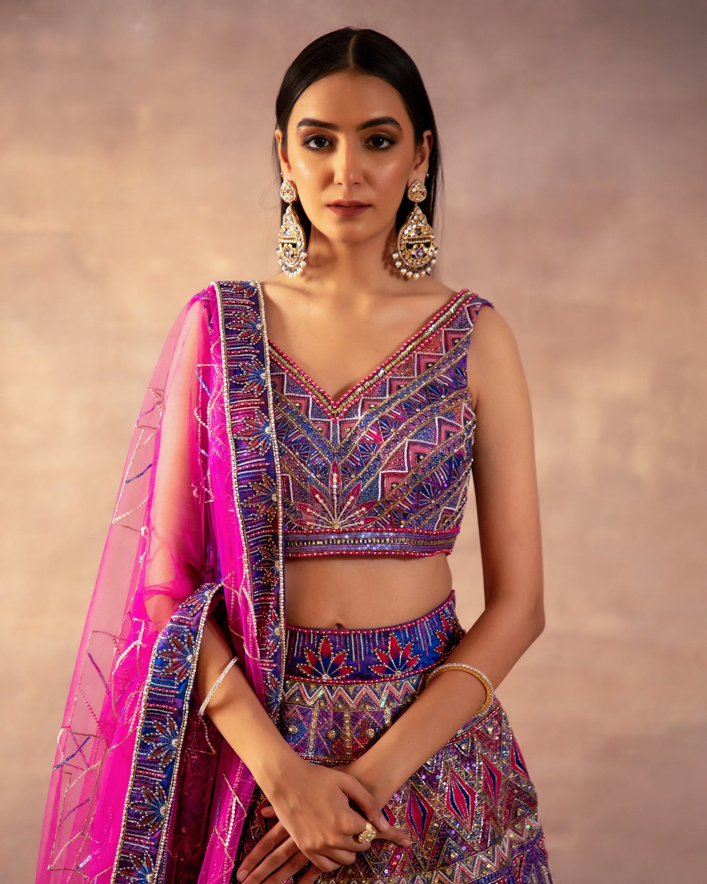 The Vibrant Violet Lehenga