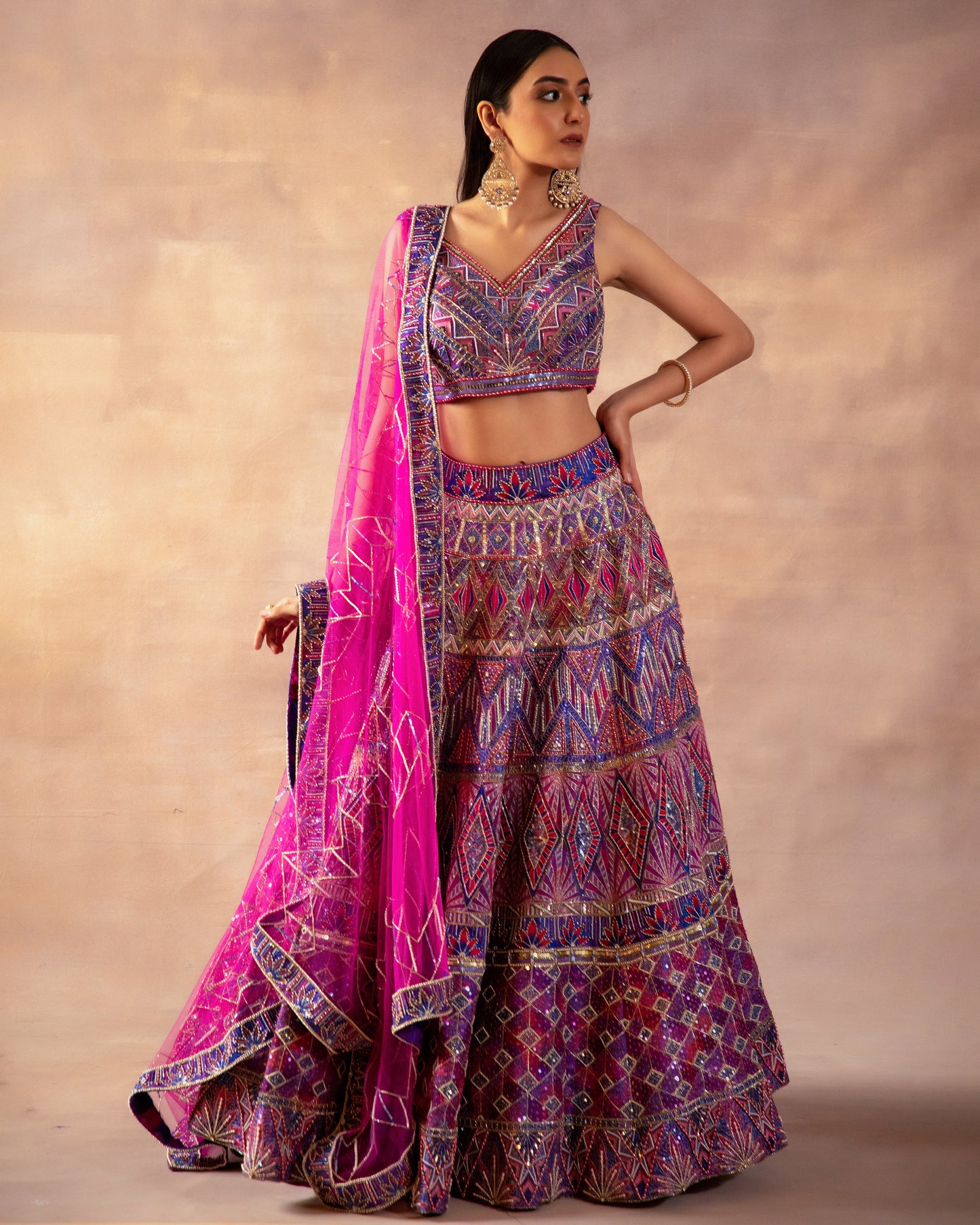 The Vibrant Violet Lehenga