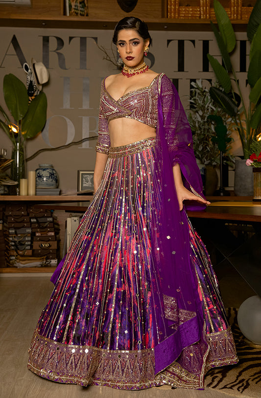 The Ultraviolet Lehenga