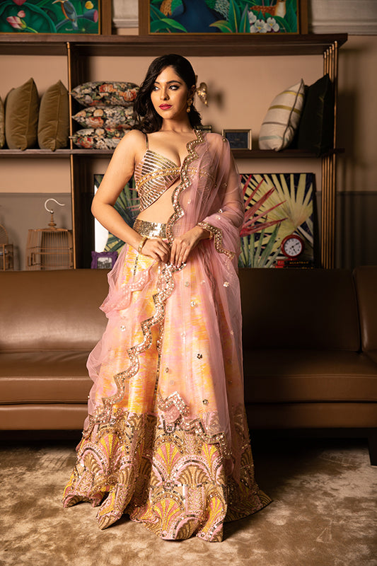 Arcs of Gold Lehenga