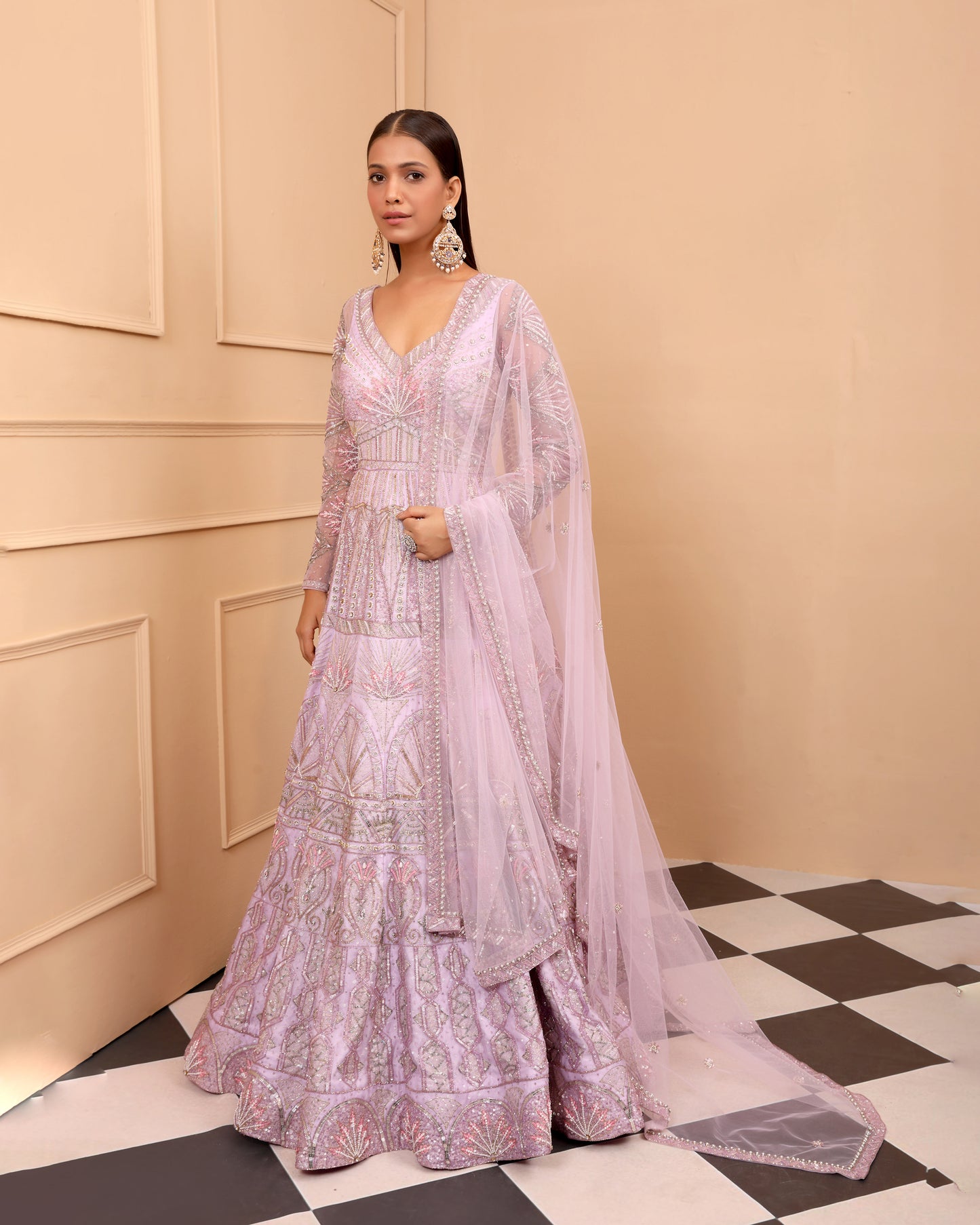 The Lilac Anarkali