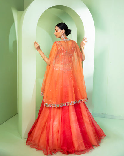 The Coral Cape Set