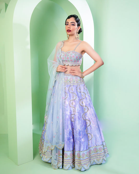 The Periwinkle Lehenga