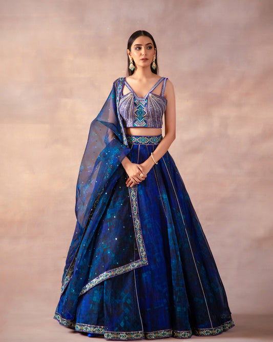 The Midnight Blue Lehenga