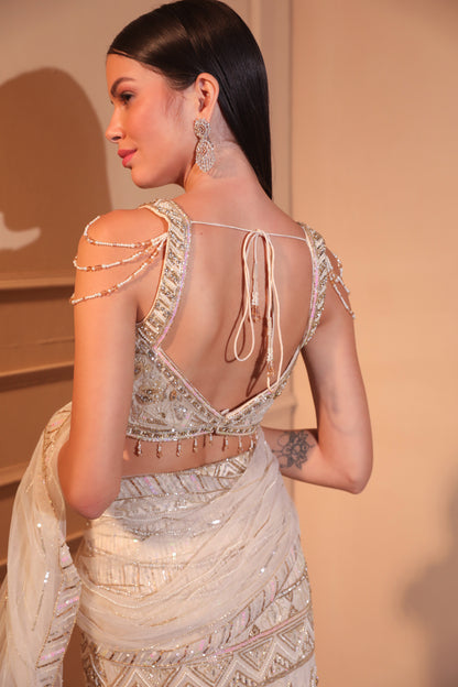 The Ivory Saree